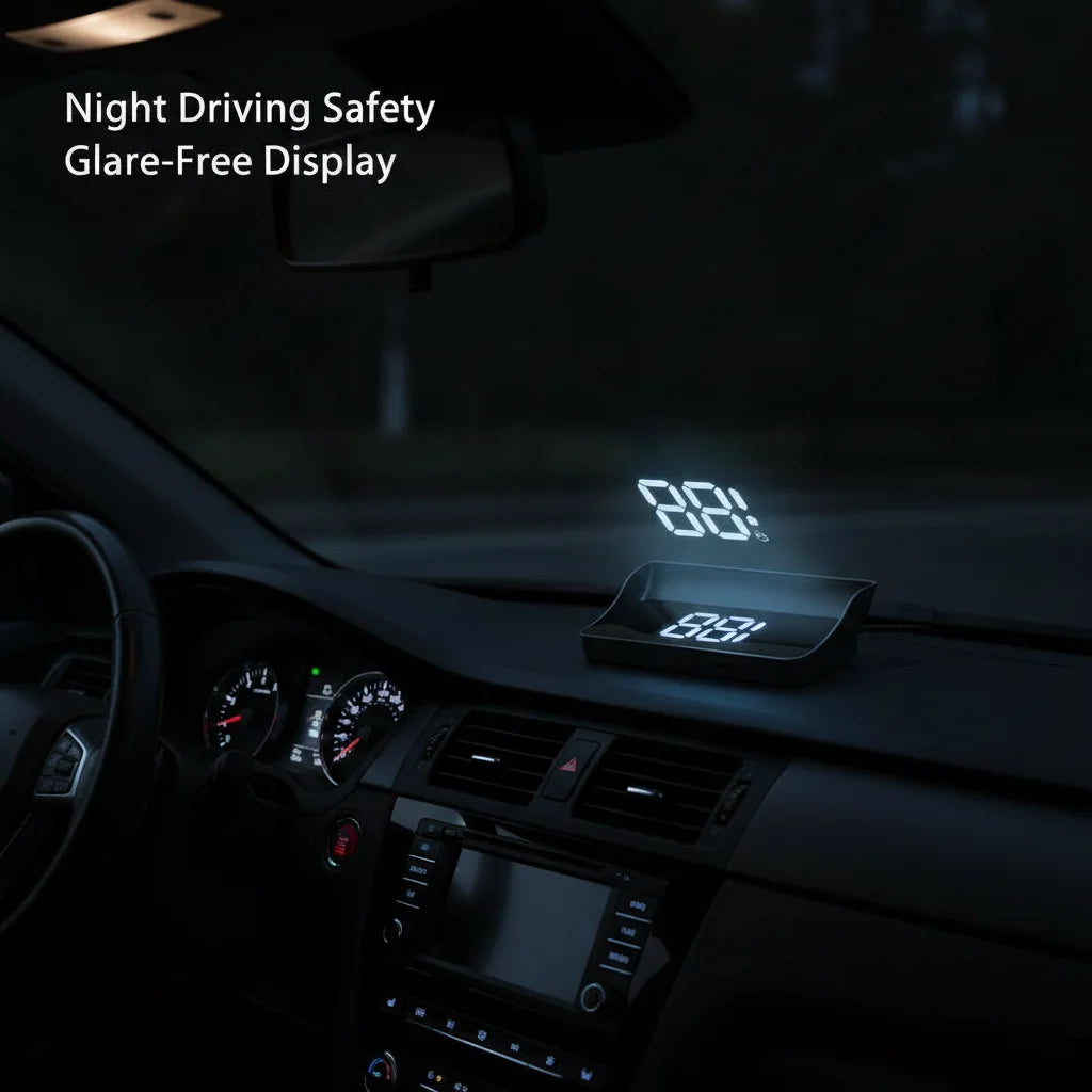 Car Head up HD Display GPS Speedometer KMH Digital HUD Windshield Projector Auto Electronics Projector Display White Green Light