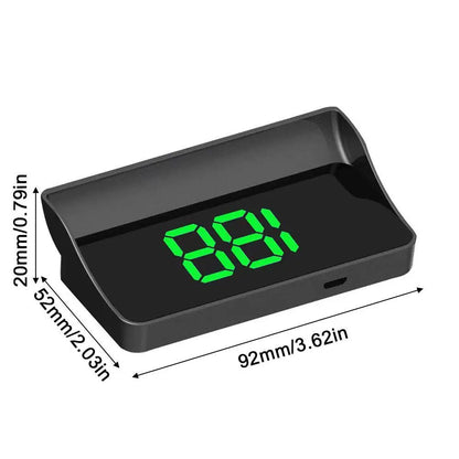 Car Head up HD Display GPS Speedometer KMH Digital HUD Windshield Projector Auto Electronics Projector Display White Green Light